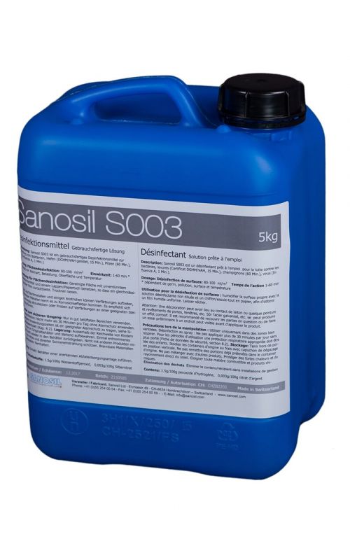 Flächen-Desinfektionsmittel, Sanosil S003, 5 KG