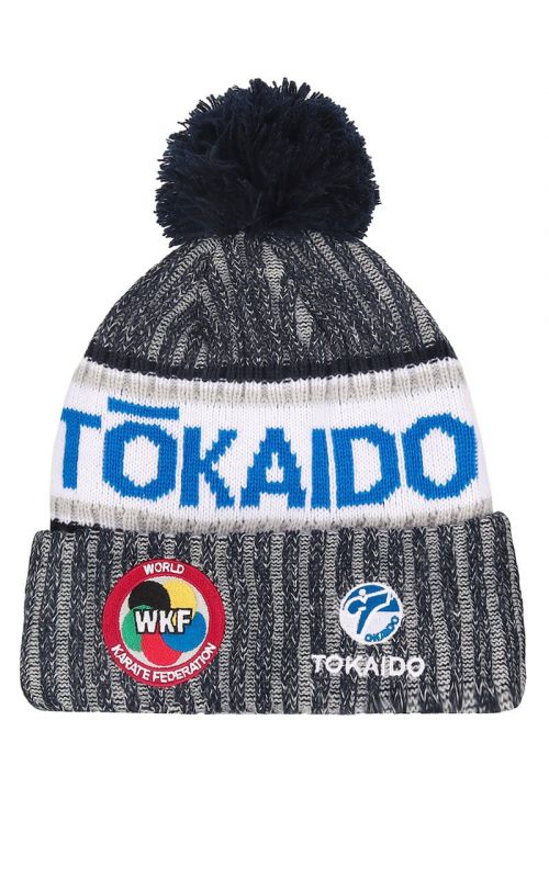 Bobble Hat, TOKAIDO, WKF, grey / white