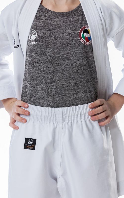 Anfänger Karateanzug, TOKAIDO Kata Master Junior, WKF, Slim Fit, 12 oz.