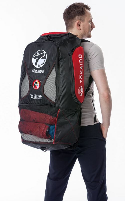 Multi-Functional sports bag, TOKAIDO Moster Bag Pro, black / red