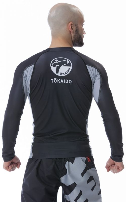 Kompressionsshirt, TOKAIDO Athletic Japan, schwarz / grau