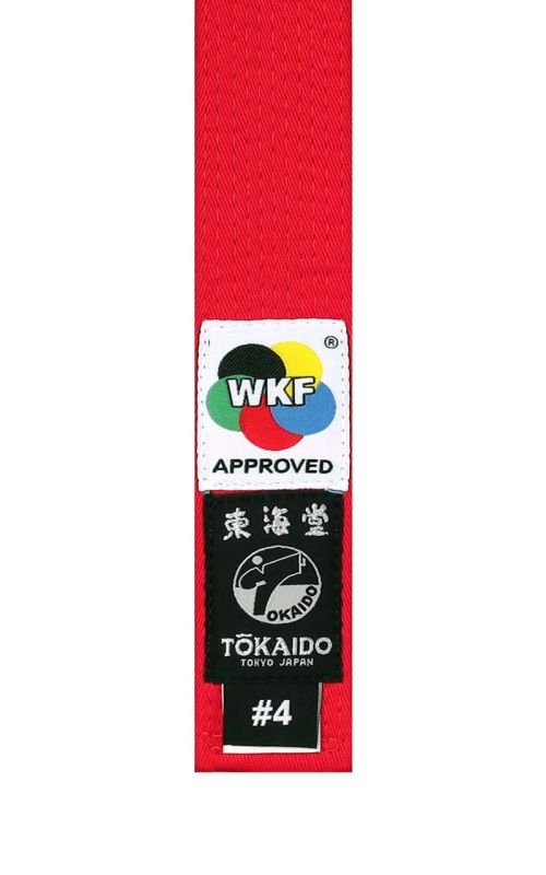Karate Wettkampfgürtel, TOKAIDO, WKF, Baumwolle