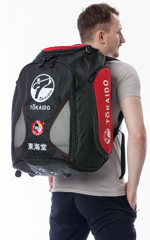 Multi-Functional sports bag, TOKAIDO Moster Bag Pro, black / red