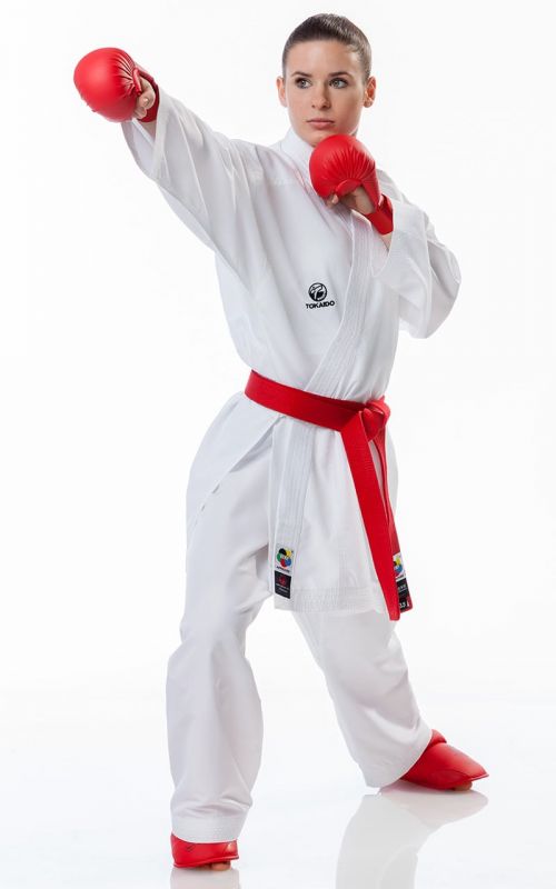 Tokaido Karate WKF Competition Red Gloves /& Body Protector